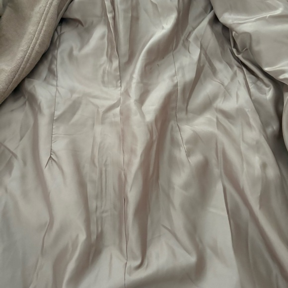 Vintage Radzoli Floral Appliqué Polyester/Wool Blend Wide Collar Coat, Sz L - Picture 12 of 15